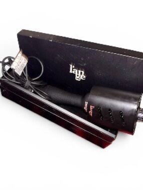 L'ange Ceramic Hair Straightening /Dryer Brush - Black with box